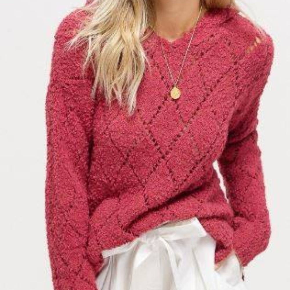 Listicle POPCORN Sweater w/Hood (NWT)